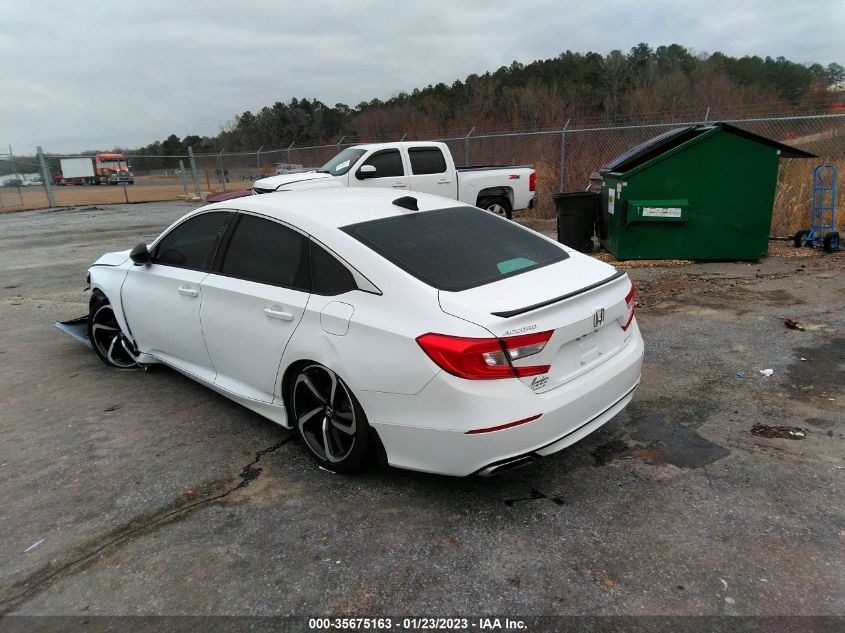 2022 HONDA ACCORD SEDAN SPORT VIN: 1HGCV1F39NA009451