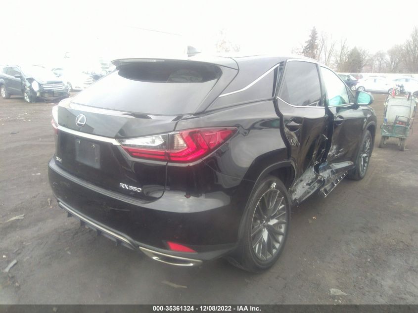 2021 LEXUS RX RX 350 F SPORT APPEARANCE VIN: 2T2SZMDA1MC300291
