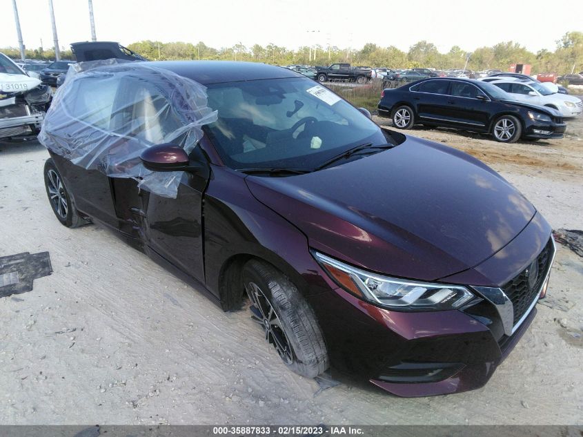 2022 NISSAN SENTRA SV VIN: 3N1AB8CV7NY301093