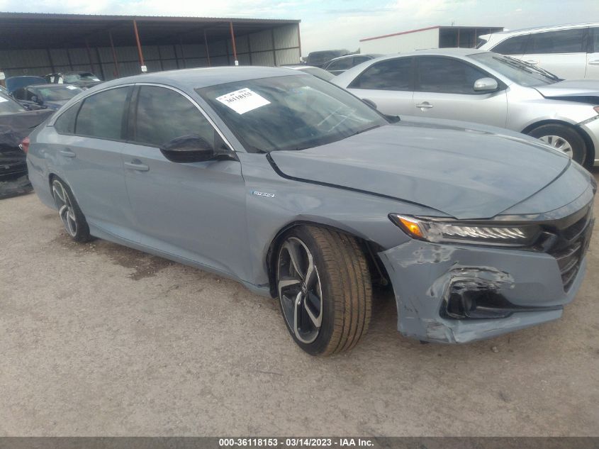 2022 HONDA ACCORD HYBRID SPORT VIN: 1HGCV3F22NA047879