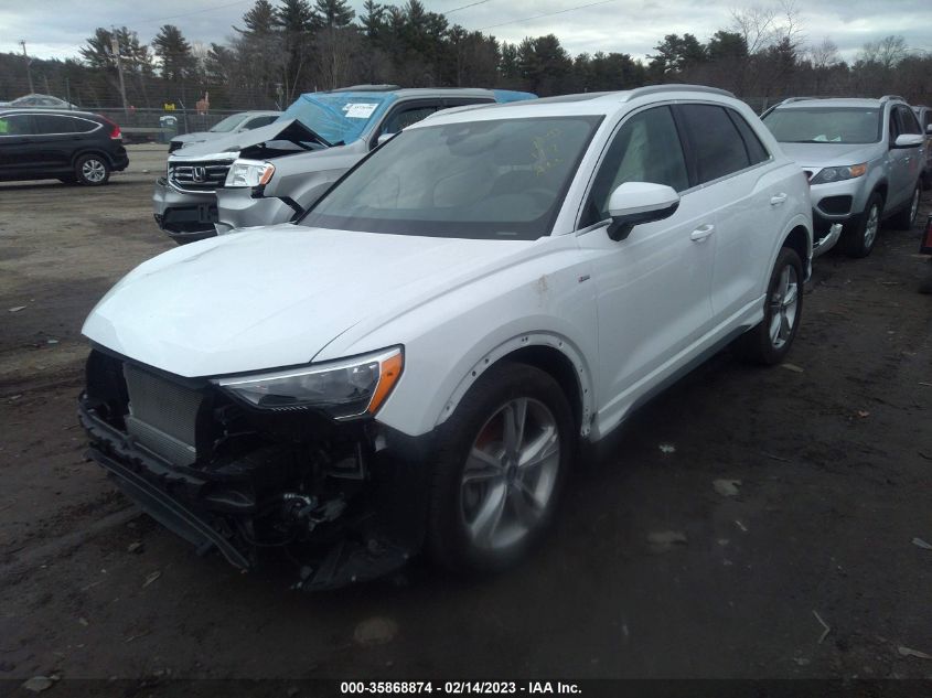 2022 AUDI Q3 S LINE PREMIUM VIN: WA1DECF33N1045077