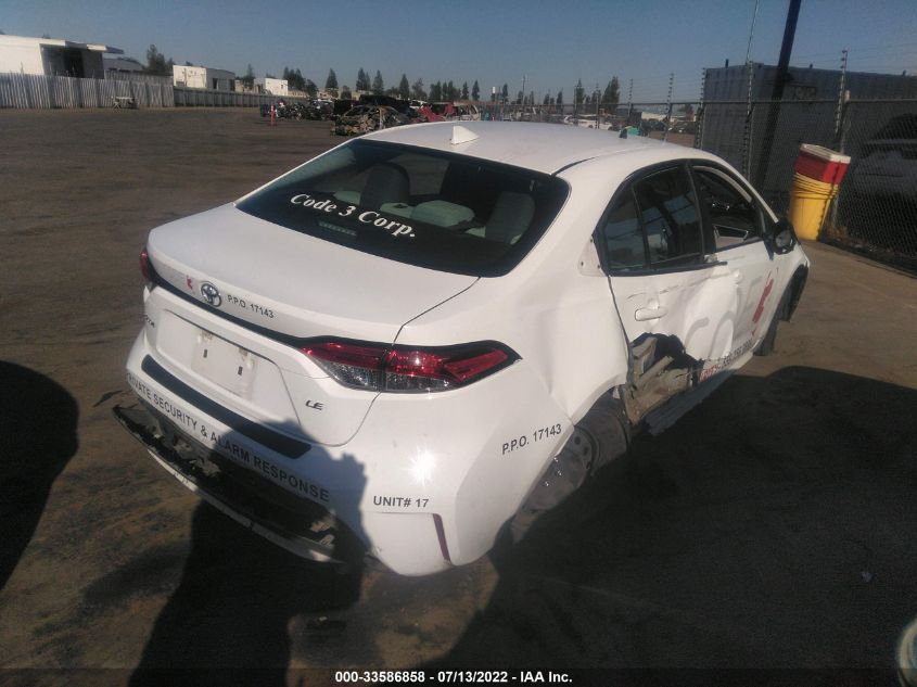 2020 TOYOTA COROLLA LE VIN: 5YFEPRAE8LP061381