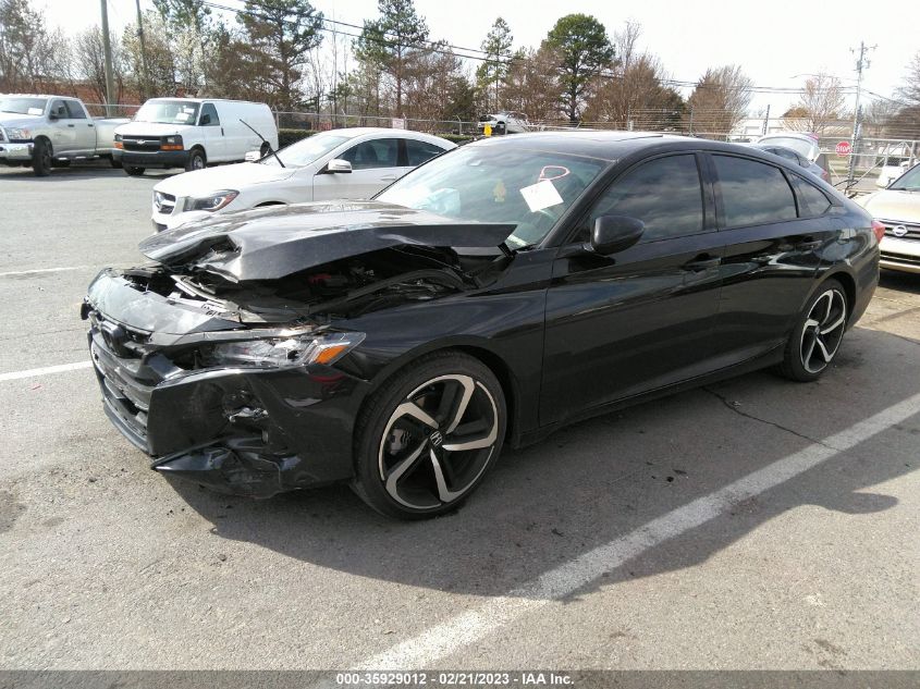 2022 HONDA ACCORD SEDAN SPORT VIN: 1HGCV2F39NA000545