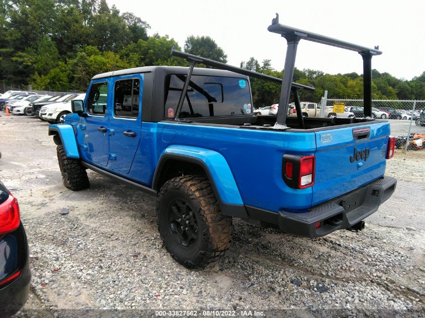 2021 JEEP GLADIATOR WILLYS VIN: 1C6HJTAG6ML556693