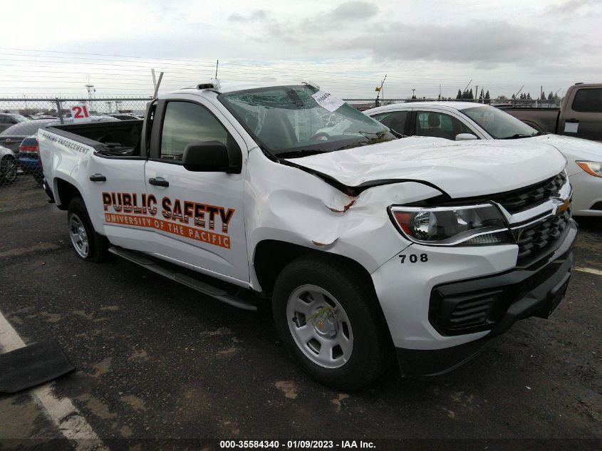 2022 CHEVROLET COLORADO 2WD WORK TRUCK VIN: 1GCGSBEN6N1185889