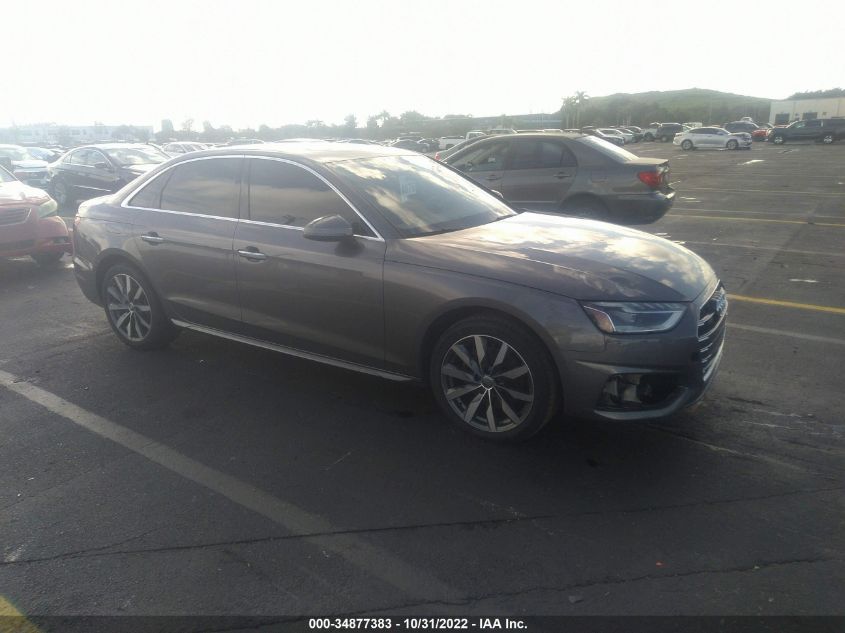 2021 AUDI A4 SEDAN PREMIUM PLUS VIN: WAUBBAF46MA023136