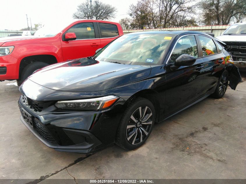 2022 HONDA CIVIC HATCHBACK EX-L VIN: 19XFL1H77NE009074