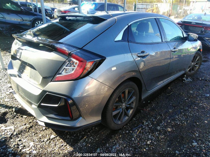 2021 HONDA CIVIC HATCHBACK EX VIN: SHHFK7H63MU401716