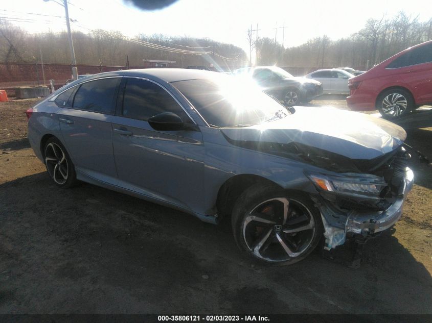 2022 HONDA ACCORD SEDAN SPORT VIN: 1HGCV1F36NA041788