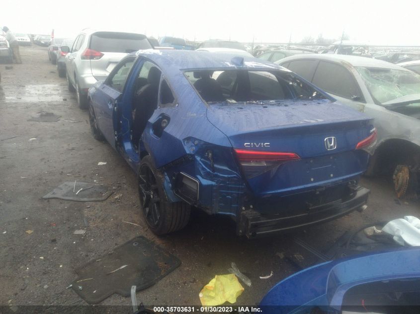 2022 HONDA CIVIC SEDAN SPORT VIN: 2HGFE2F57NH577624