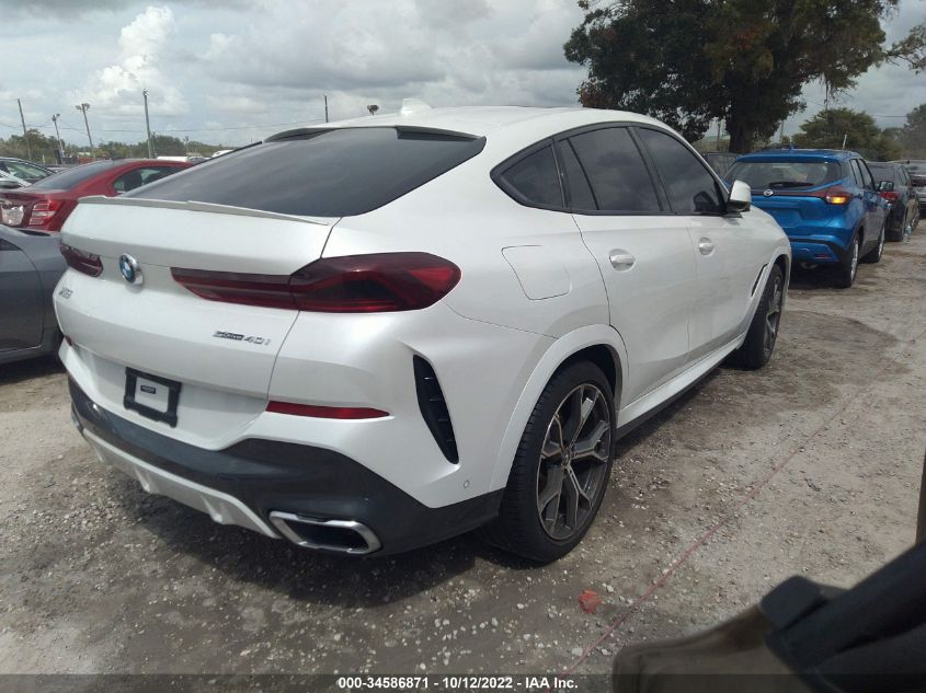 2021 BMW X6 SDRIVE40I VIN: 5UXCY4C03M9E87738