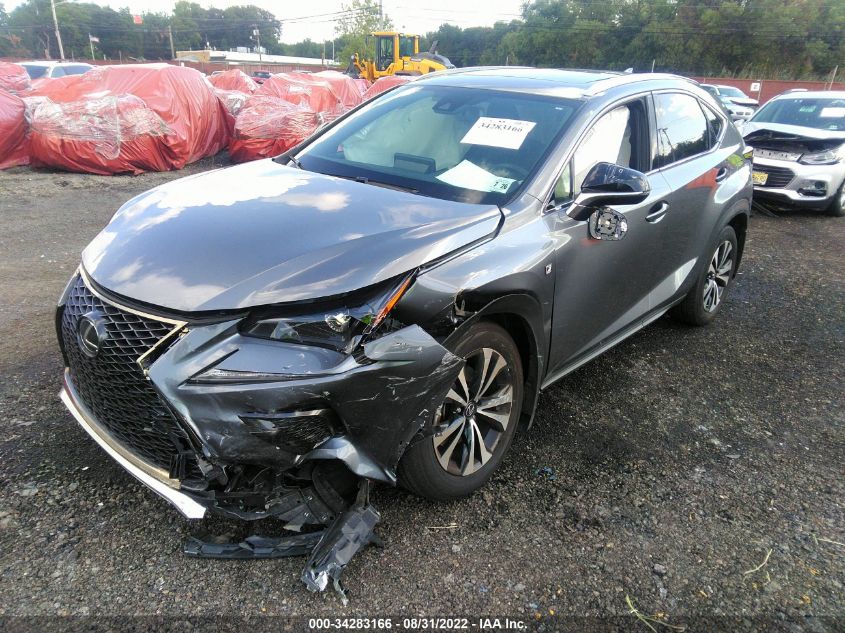 2021 LEXUS NX NX 300 F SPORT VIN: JTJSARDZ3M2257535