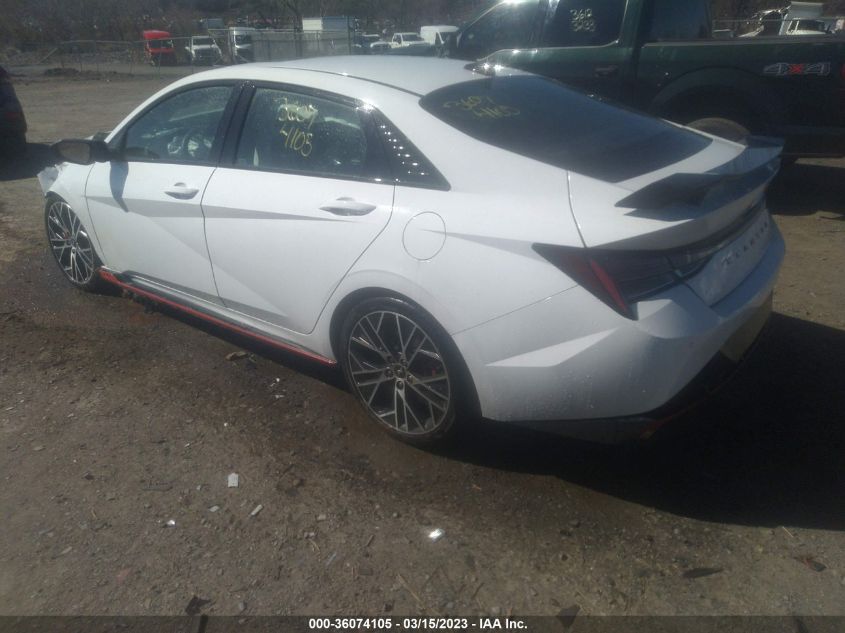 2022 HYUNDAI ELANTRA N VIN: KMHLW4AK1NU008669