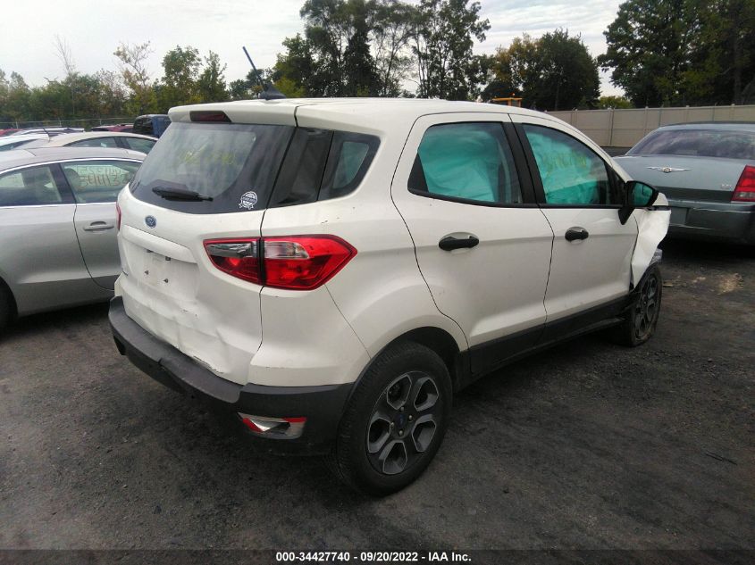2021 FORD ECOSPORT S VIN: MAJ3S2FE8MC418936