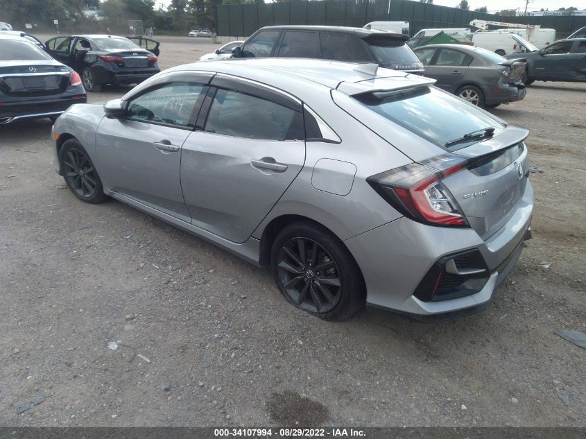 2021 HONDA CIVIC HATCHBACK EX VIN: SHHFK7H69MU416236