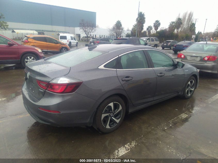 2022 HONDA INSIGHT EX VIN: 19XZE4F55NE011688