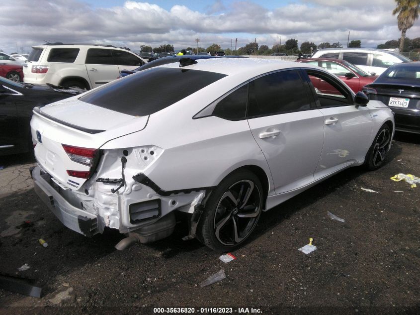 2022 HONDA ACCORD HYBRID SPORT VIN: 1HGCV3F22NA031181