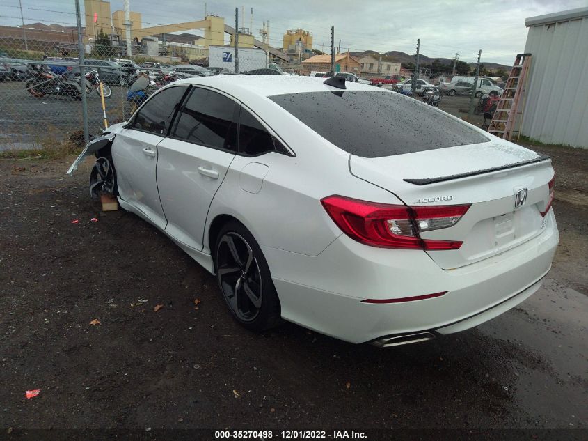 2022 HONDA ACCORD SEDAN SPORT VIN: 1HGCV2F32NA016215
