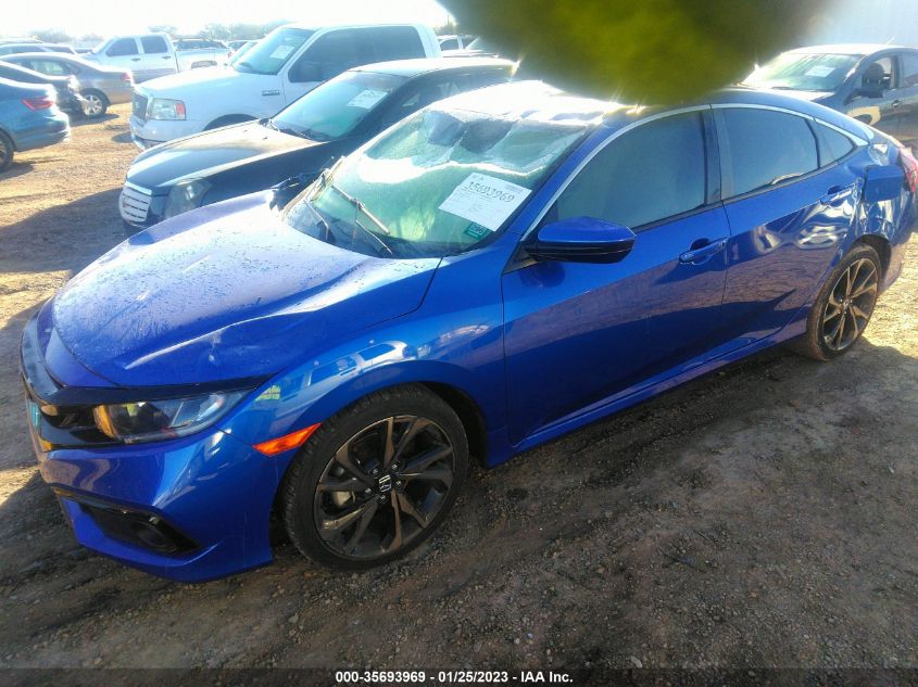 2021 HONDA CIVIC SEDAN SPORT VIN: 2HGFC2F89MH522834