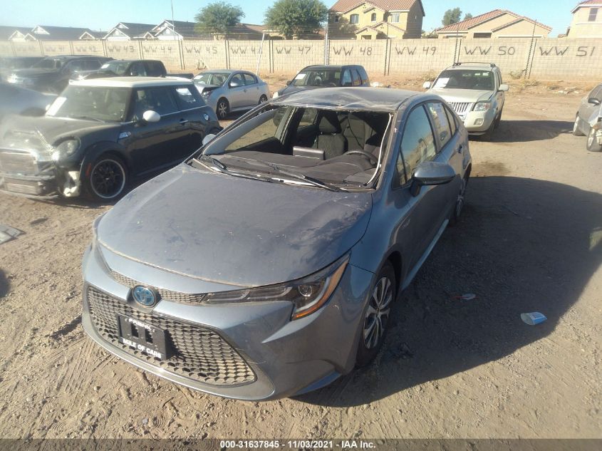 2021 TOYOTA COROLLA HYBRID LE VIN: JTDEAMDE3MJ033994