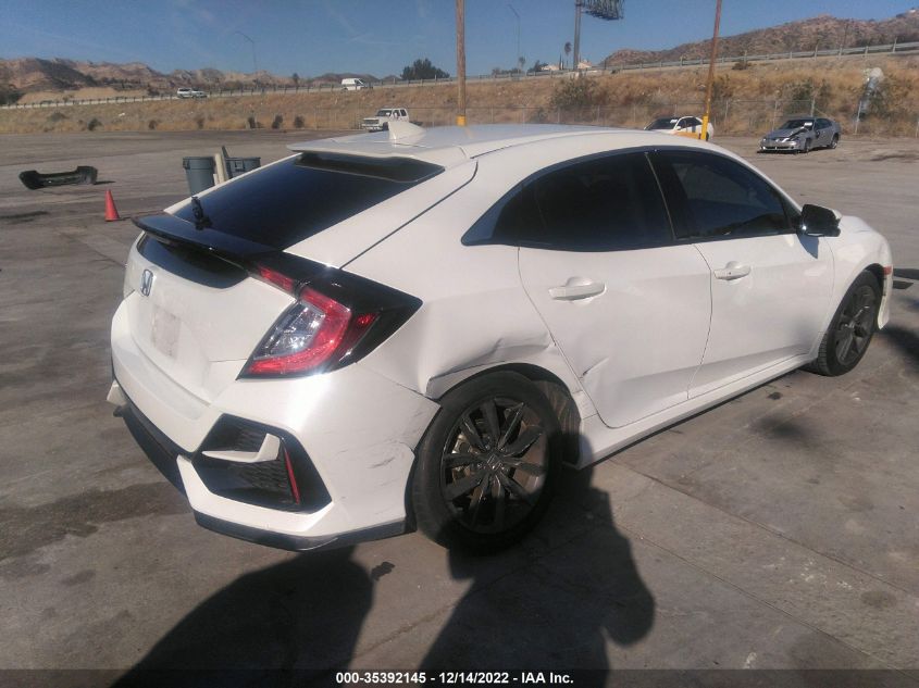 2021 HONDA CIVIC HATCHBACK EX VIN: SHHFK7H60MU418327