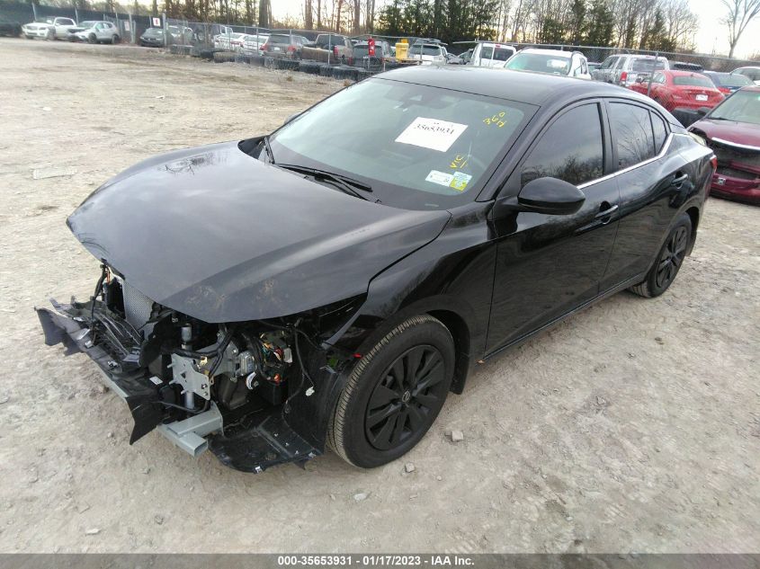 2022 NISSAN SENTRA S VIN: 3N1AB8BV5NY278883