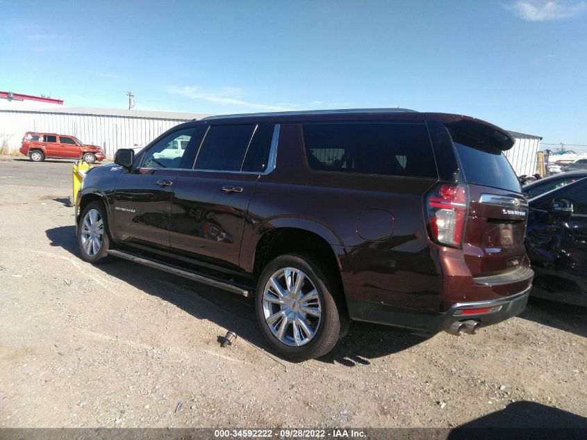 2022 CHEVROLET SUBURBAN HIGH COUNTRY VIN: 1GNSKGKL6NR152765