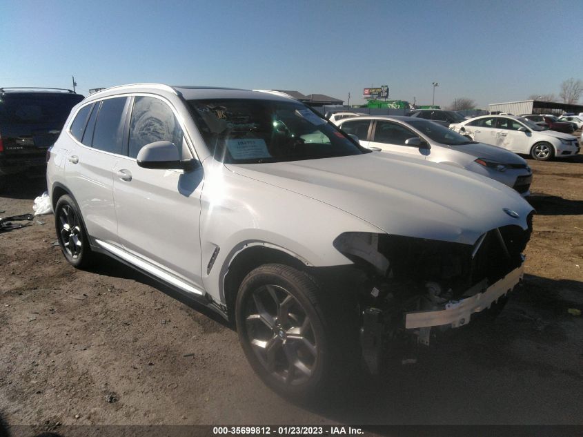 2022 BMW X3 SDRIVE30I VIN: 5UX43DP00N9N13546
