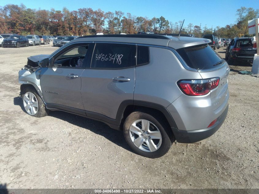 2022 JEEP COMPASS LATITUDE VIN: 3C4NJDBB0NT151956