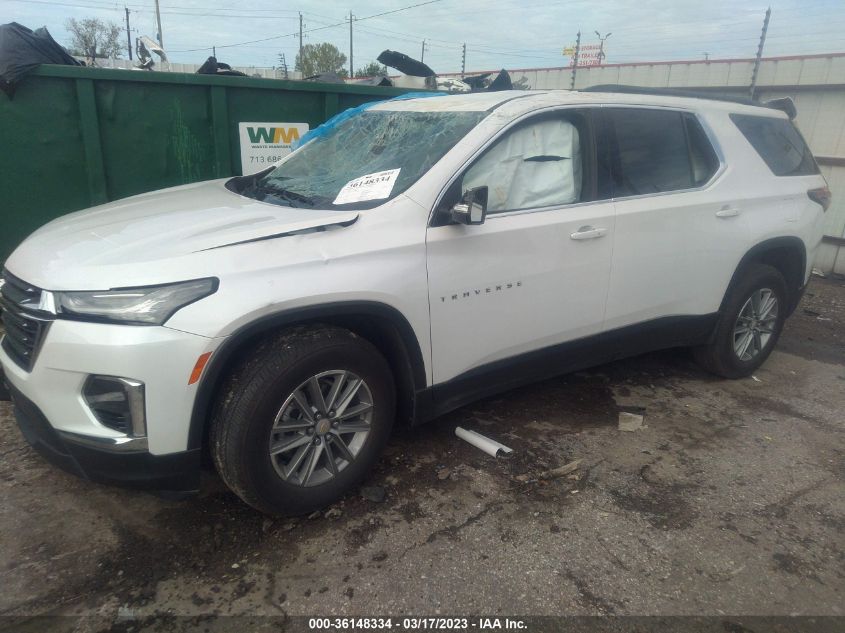 2022 CHEVROLET TRAVERSE LT CLOTH VIN: 1GNERGKW6NJ193818