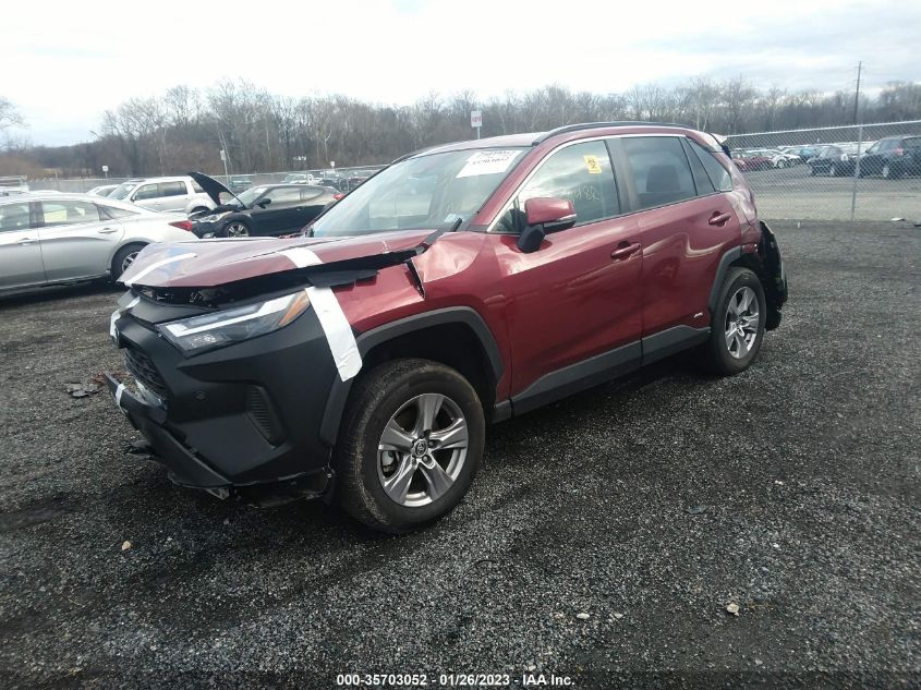 2022 TOYOTA RAV4 HYBRID XLE VIN: 2T3RWRFV1NW140607