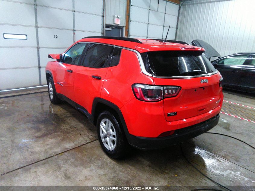 2020 JEEP COMPASS SPORT VIN: 3C4NJCAB4LT257495