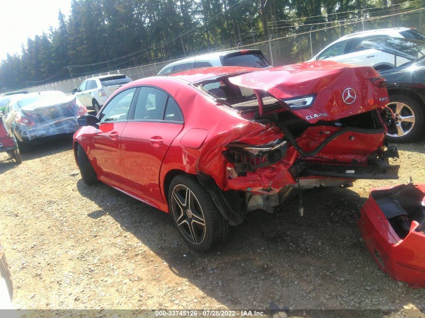 2020 MERCEDES-BENZ CLA CLA 250 VIN: WDD5J4HB0LN025008