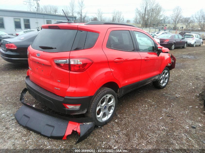 2022 FORD ECOSPORT SE VIN: MAJ6S3GL2NC467888