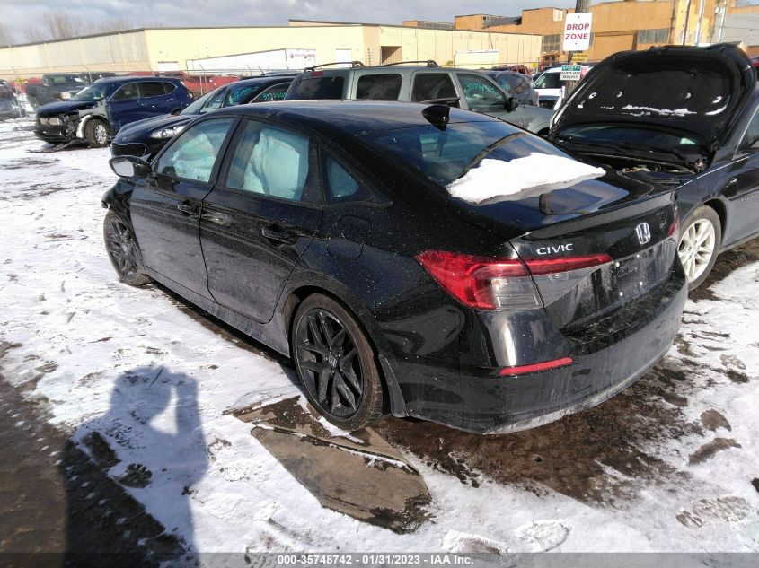 2022 HONDA CIVIC SEDAN SPORT VIN: 2HGFE2F58NH501457