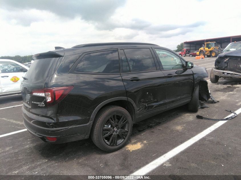 2022 HONDA PILOT BLACK EDITION VIN: 5FNYF6H71NB050078