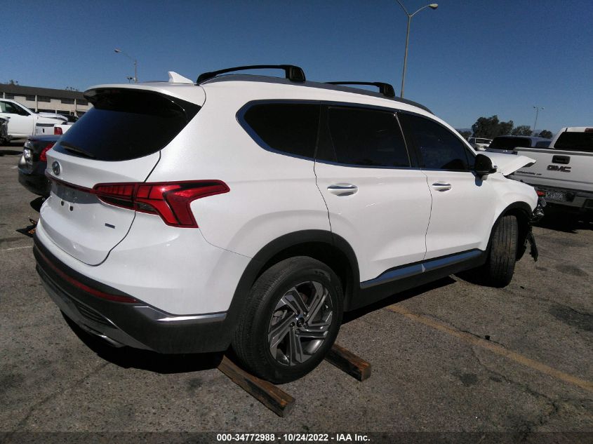 2021 HYUNDAI SANTA FE SEL VIN: 5NMS3DAJ5MH359641