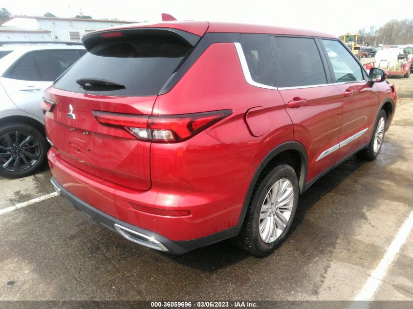 2022 MITSUBISHI OUTLANDER ES VIN: JA4J3TA87NZ019241
