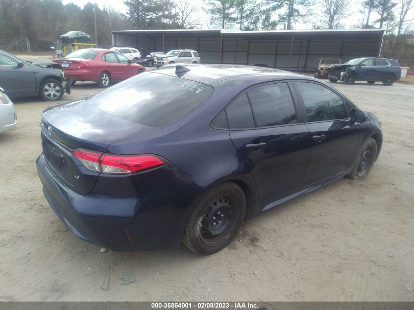 2022 TOYOTA COROLLA LE VIN: 5YFEPMAEXNP328428