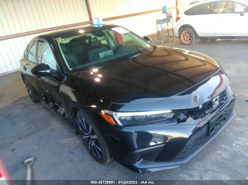 2022 HONDA CIVIC HATCHBACK EX-L VIN: 19XFL1H72NE000296
