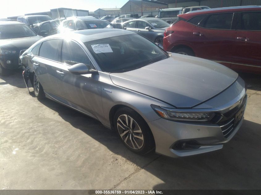 2022 HONDA ACCORD HYBRID EX-L VIN: 1HGCV3F56NA015222