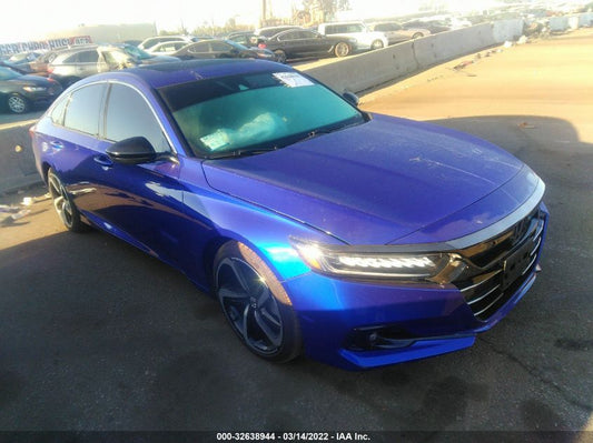 2021 HONDA ACCORD SEDAN SPORT VIN: 1HGCV2F34MA012780