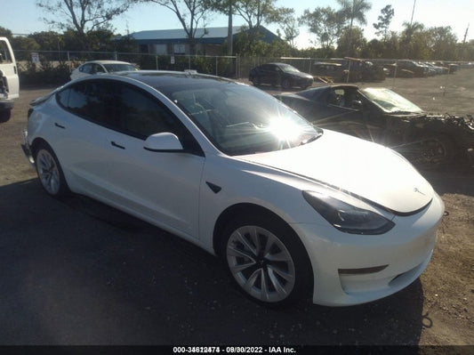 2022 TESLA MODEL 3 VIN: 5YJ3E1EA2NF105637