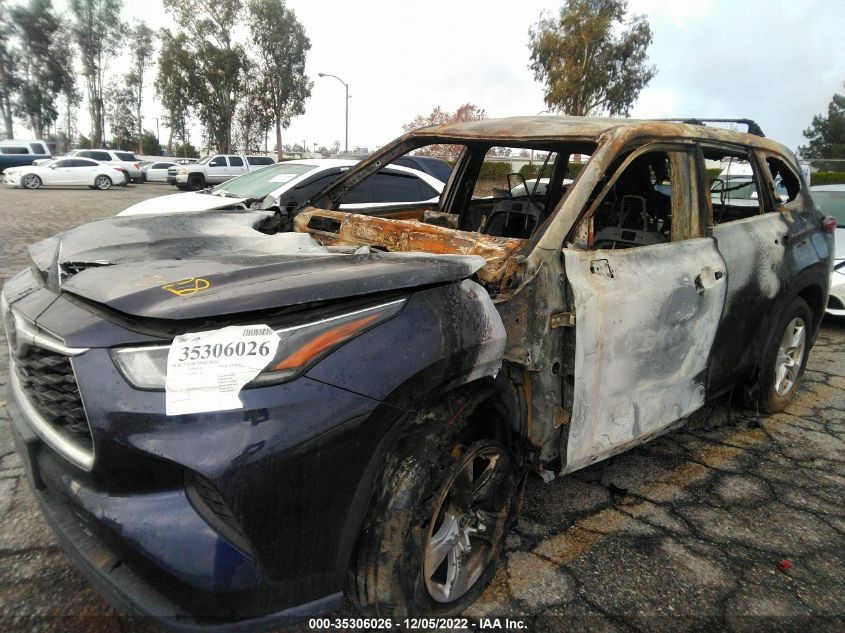 2021 TOYOTA HIGHLANDER L VIN: 5TDCZRAH6MS537079