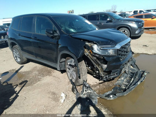 2022 HONDA PASSPORT EX-L VIN: 5FNYF7H52NB005395