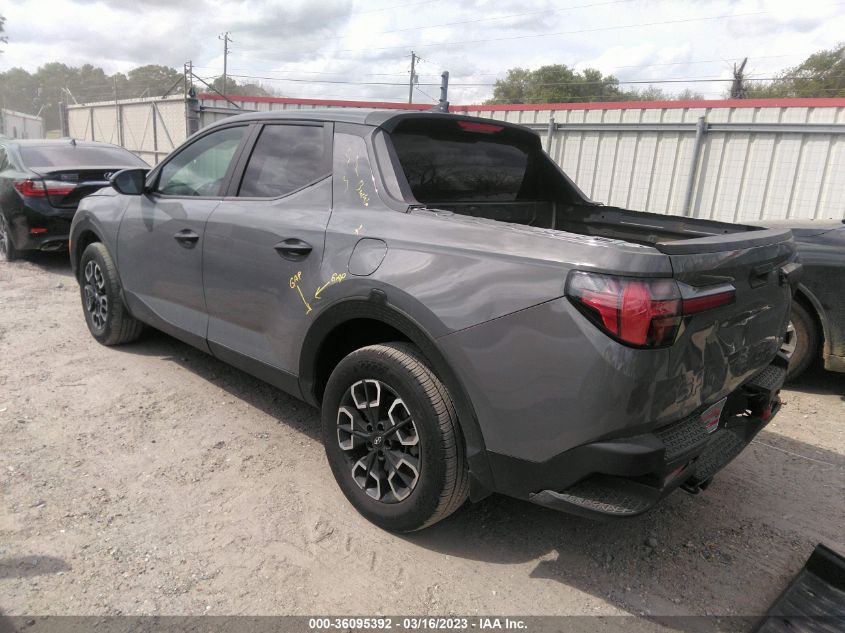 2022 HYUNDAI SANTA CRUZ SEL VIN: 5NTJB4AE4NH020523