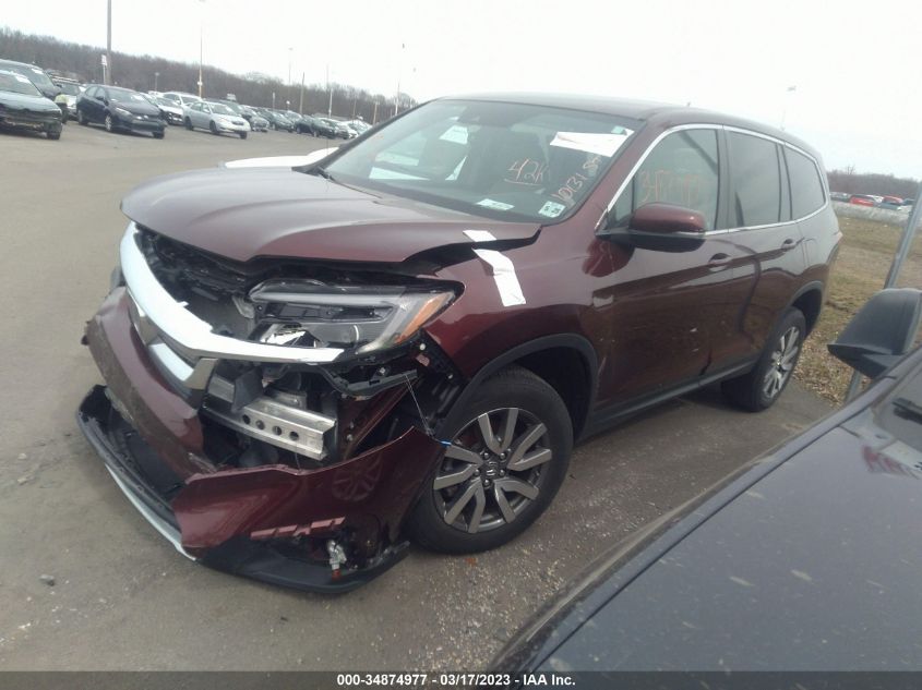 2020 HONDA PILOT EX VIN: 5FNYF6H34LB053146