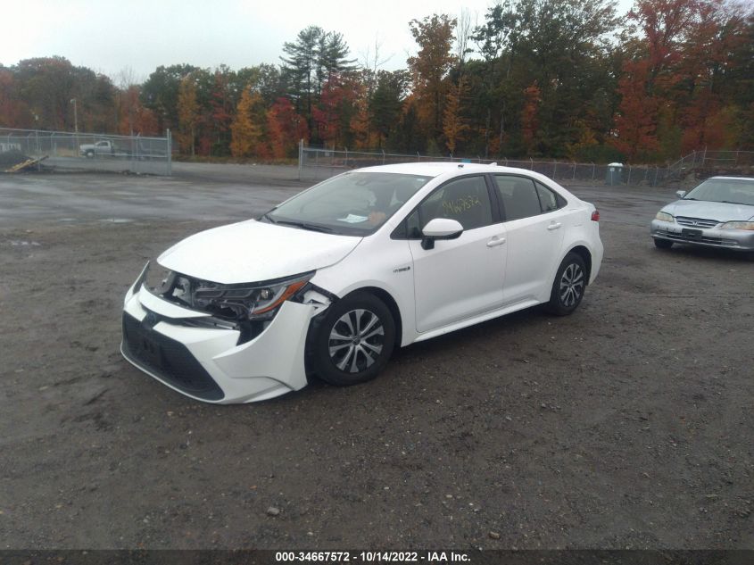 2021 TOYOTA COROLLA HYBRID LE VIN: JTDEAMDE4MJ015049