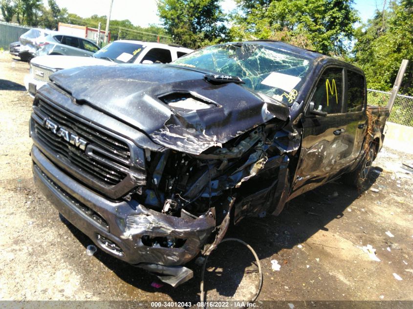 2021 RAM 1500 LARAMIE VIN: 1C6SRFJT7MN810025