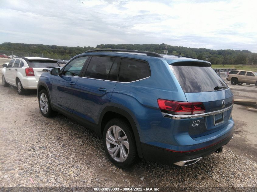 2021 VOLKSWAGEN ATLAS 3.6L V6 SE W/TECHNOLOGY VIN: 1V2KR2CA2MC531704